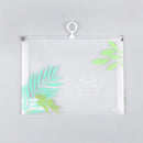 Ring zipper Pencil Case Transparent Document Bag Paper Holder File Folder