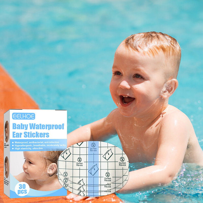 30pcs Baby Waterproof Ear Stickers Swimming Infant Nursing Ear Patches