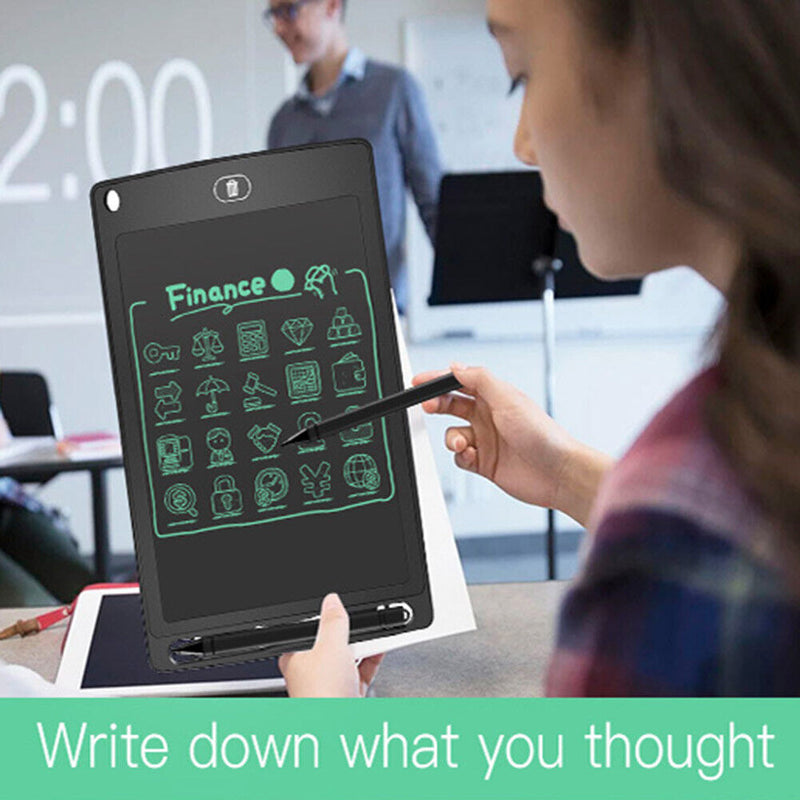 8.5in LCD Digital Writing Tablet Portable Drawing Board (Monochrome Black)