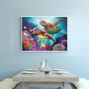 Diamond Painting DIY 5D Turtles Sea Embroidery Cross Stitch Mosaic Decor Newly