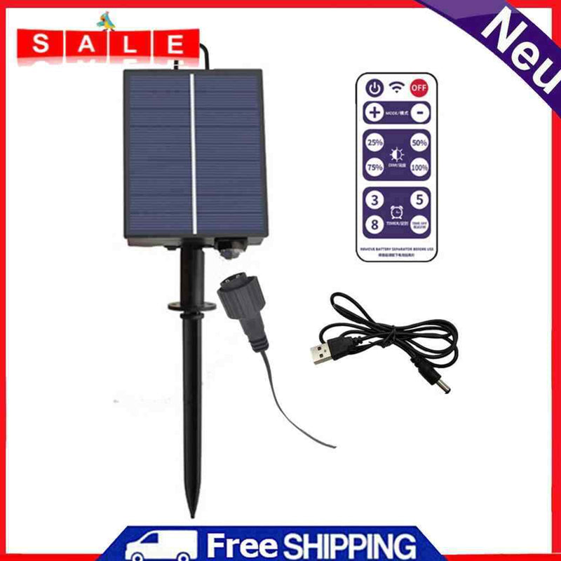 Solar Battery Box LED String Lamp Panel Controller Garden Street Light Decor