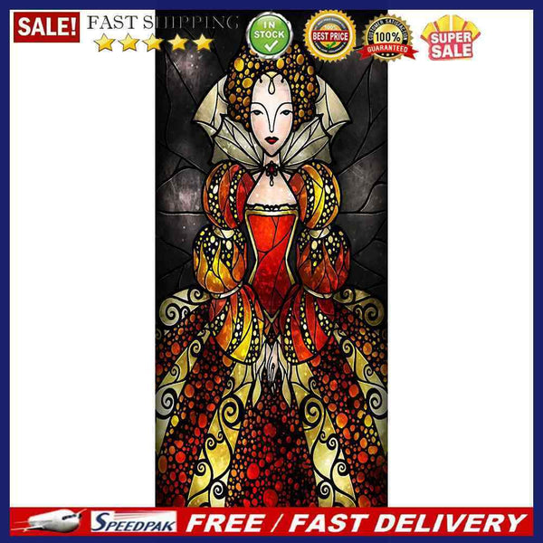 5D DIY Diamond Painting Full Round Drill Cartoon Girl Decor Rhinestone Art
