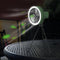 Multifunctional Mini Fan with LED Light Desktop Ceiling Fan (Green Tripod)