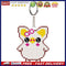 Artwork Stamped Needlework DIY Bead Cross Stitch Craft Keychain Cartoon Pig K