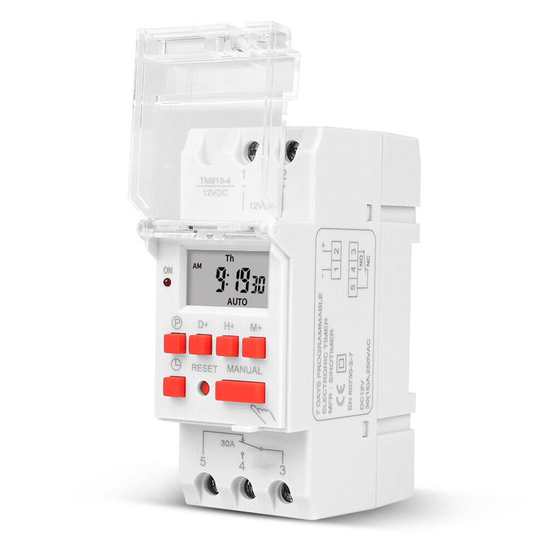 Programmable Timer Switch DIN Automatic Cycle Timing Controller (TM919B-4)