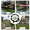 Lotus Solar Lights Flower Float Waterproof Outdoor Pond Pool Decor (White)