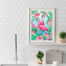 5D DIY Full Round Drill Diamond Painting Flamingo Animals for Home Decor Newly