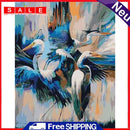 Frameless Oil Painting Picture By Number Crane Hand Painted DIY Home Wall Decor
