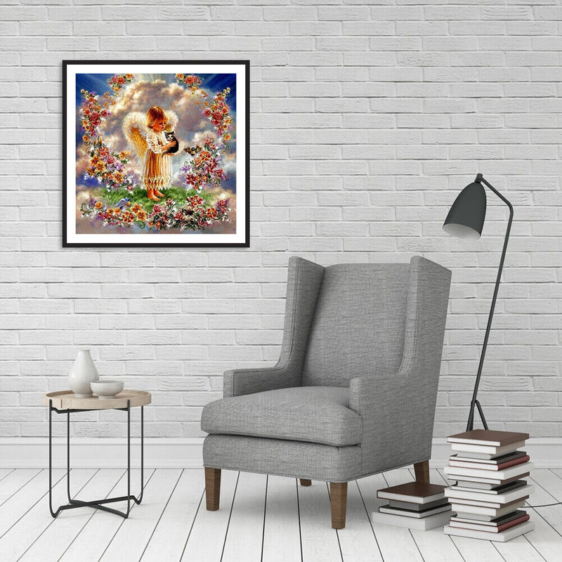5D DIY Full Drill Diamond Painting Angel Baby Cross Stitch Mosaic Kit Handicraft