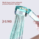 LED Shower Heads - Filtration Showerhead w/ 3 Color Temperature Control (D)