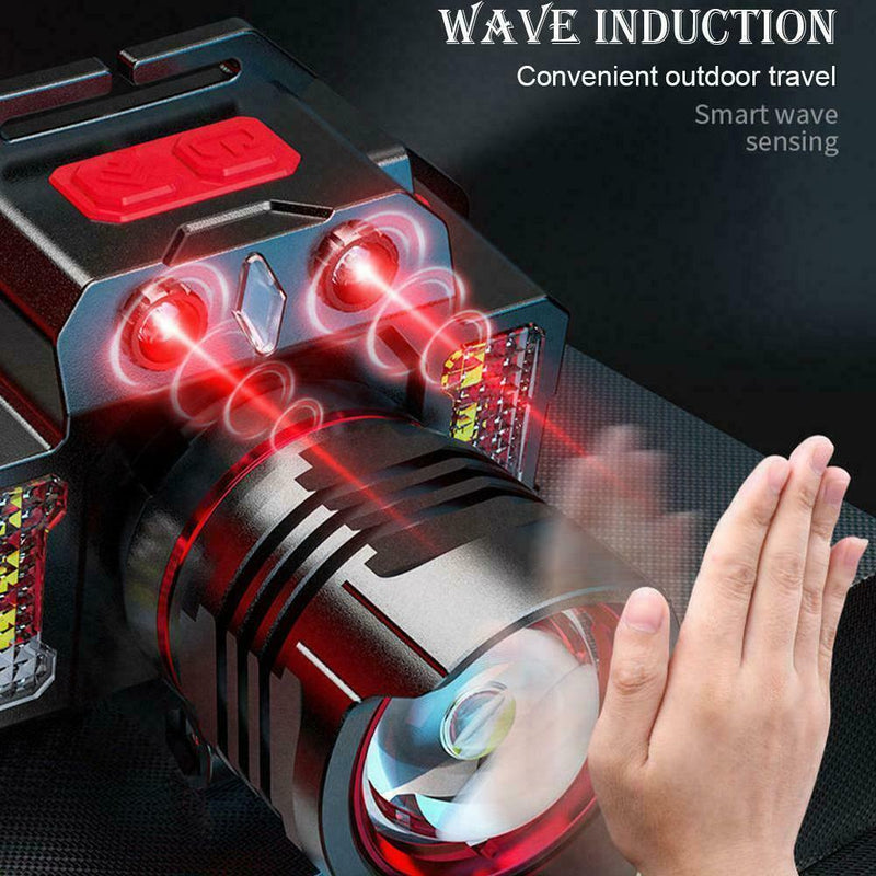 USB Portable Headlamp LED Work Bright For Camping Cycling Hiking Night Y1A E6B4