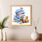 Handmade Painting Girl Flower Cat Art Mosaic Kit Diamond DIY 5D Round Full Drill