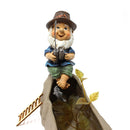 Creative Fishing Figures Waterproof Ingenious Design for Home Room Table Decor