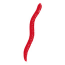 50pcs Red Worm Soft Lure Earthworm Shrimp Bass Fishing Bait (4cm Dark Red) Newly