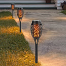 12 LED Flame Torch Light Solar Garden Plug-In Decor Lighting Lamp (8pcs)