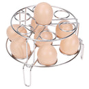 2pcs Kitchen Stainless Steel Tripod Egg Steamer Rack Egg Steaming Rack