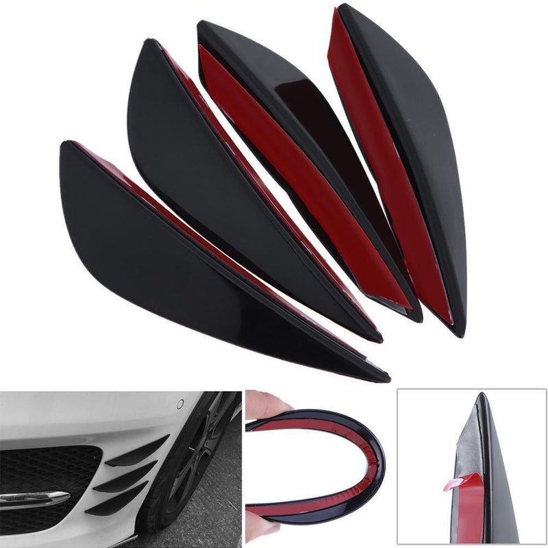 4PCS/Set Universal Car Styling Decoration Accessories Front Bumper Stickers Trimming