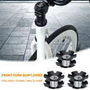 3pcs Mountain Bike Fangled Slot 28.6mm Bicycle Steer Tube Ahead Headset Star Nuts