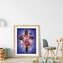 5D Diamond Painting Cross Flower Butterfly Full Square Drill Mosaic Rhinestones
