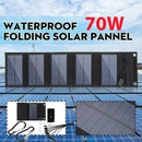 Travel Portable Phone Charger Folding Power Charger 70W Solar Panel USB