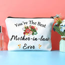Women Mother-in-law Makeup Bags Zipper Canvas Hanging Toiletries Organizers