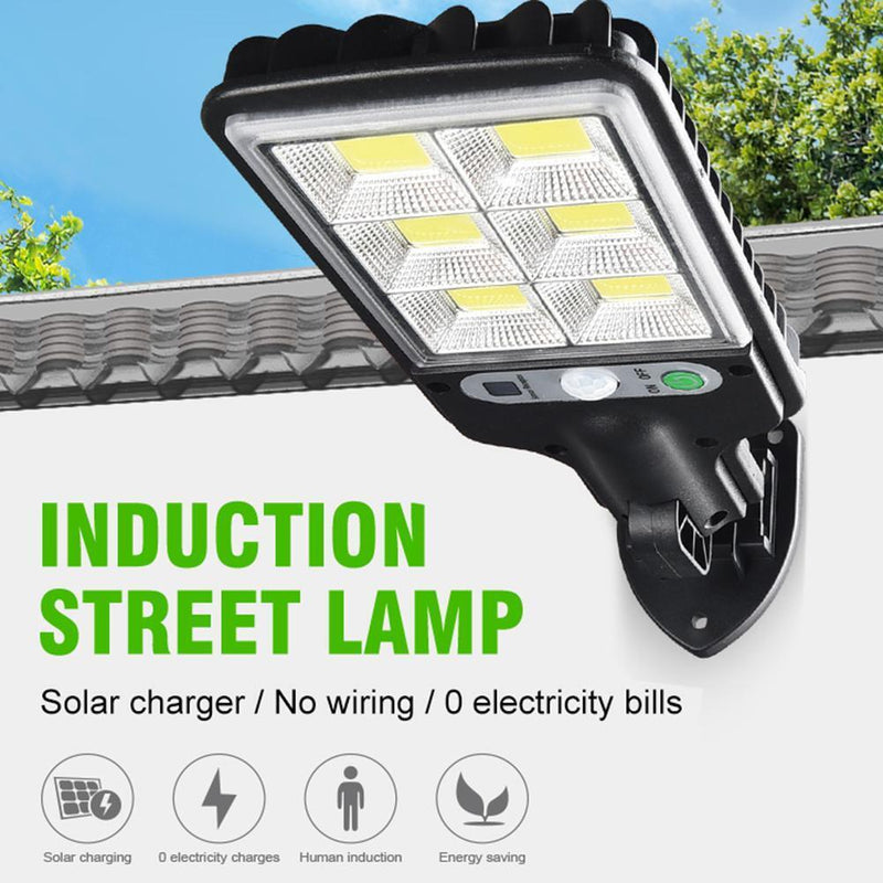 LED Solar Wall Light Outdoor Motion Sensor Lamp Garden Remote Lamp (72COB)