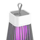 Electric Bug Insect Trap LED Lamp Mute Mosquito Killer (Rechargeable Grey) Newly