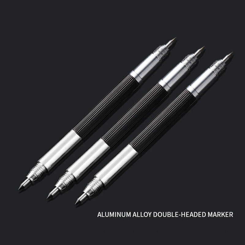 Double Headed Tungsten Carbide Tip Scriber Etching Engraving Marking Pen Newly