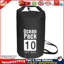Waterproof Dry Bag Pack Sack Swimming Kayaking River Trekking (10L Black) Newly