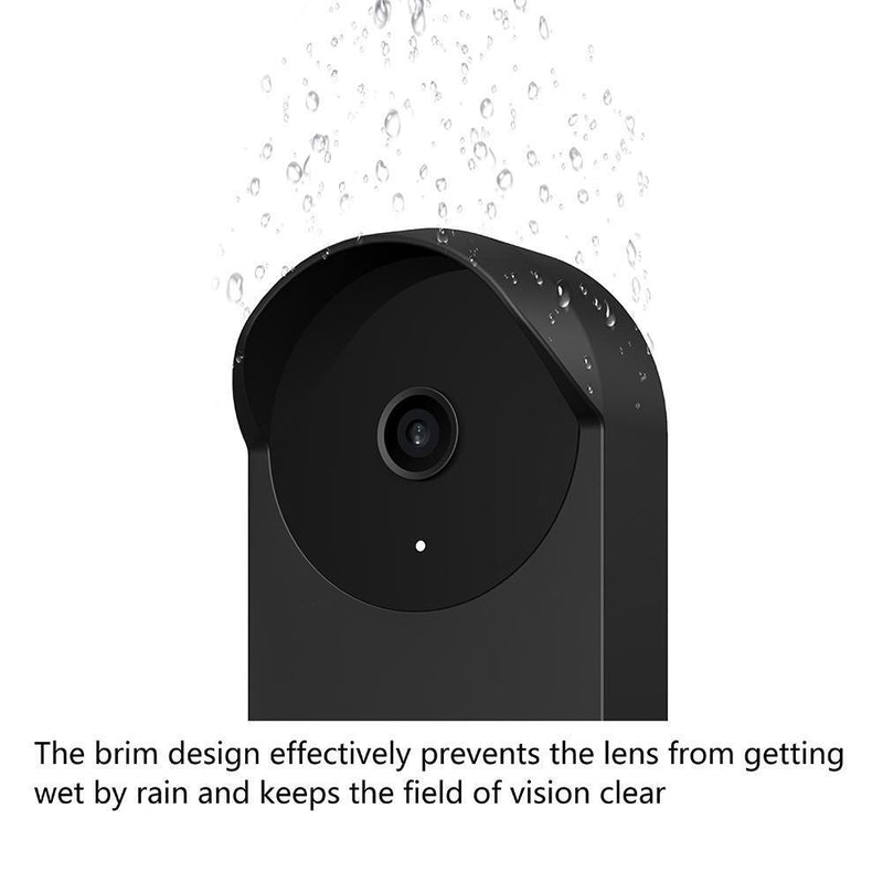 Doorbell Silicone Cover Case Doorbell Accessories for Google Nest (Black)