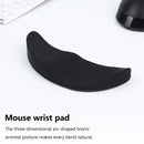 Mouse Pad Soft Silicone Wrist Rest Mouse Mat for Gaming Office PC (Black) Newly