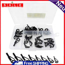 40pcs Fishing Rod Line Guides Eyes Sets Tip Top Ring Circle Pole Fishing Tackle