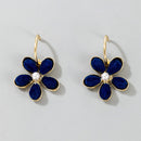 Elegant Flowers Stud Earrings Fashion Autumn Women Metal Dangle Drop Ear Jewelry