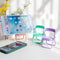 Mini Mobile Holder Creative Folding Chair Table Cell Phone Stand (Yellow) Newly