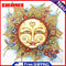 5D DIY Special Shaped Diamond Painting Sun Cross Stitch Kit Home Bedroom Decor