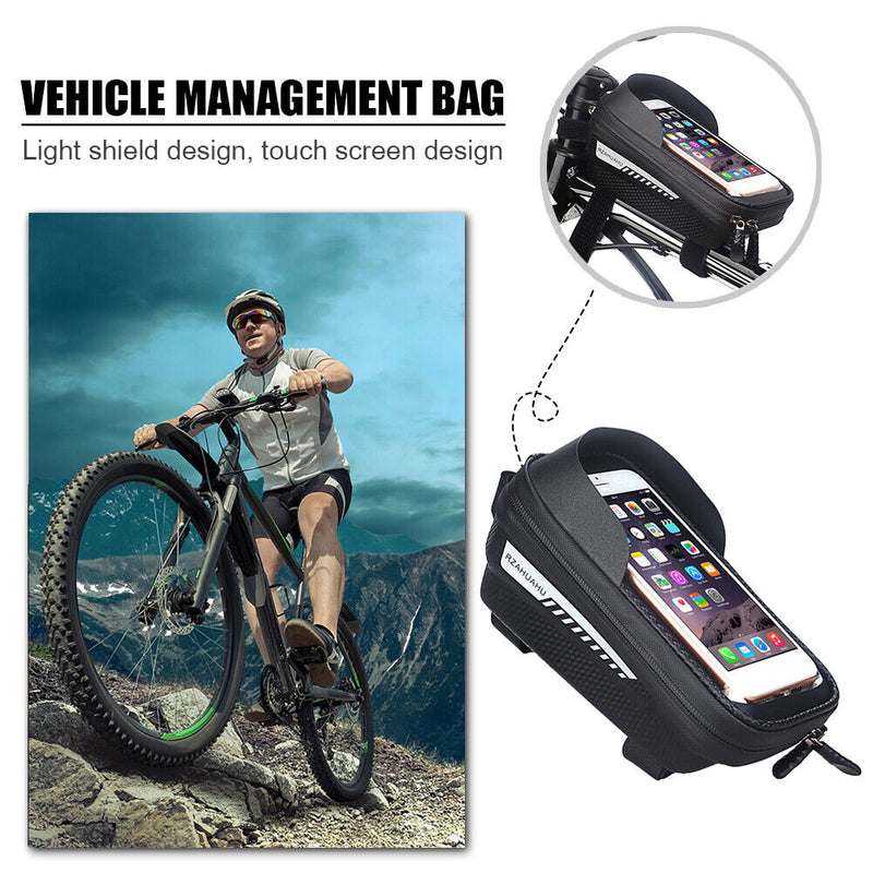 Rainproof Bike Pouch Phone Case MTB Cycling Accessories Front Tube Bicycle Bag