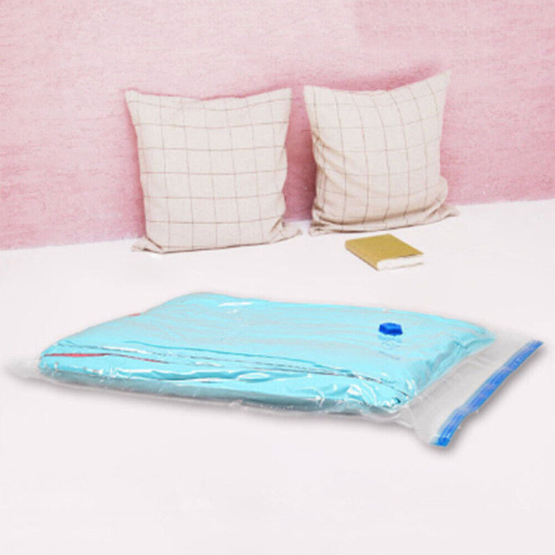 Vacuum Storage Bag Clothes Quilt Seal Compressed Home Organizer (80x100cm) Newly