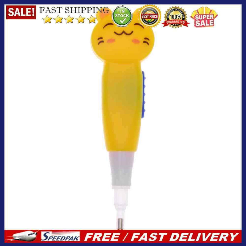 5D Diamond Painting Cross Stitch 1 Head Point Drill Pen with Light(Tiger)