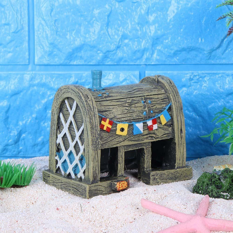 Kunstharz-Fisch Höhle Tank Ornament Aquarium Dekor Landschaftsbau