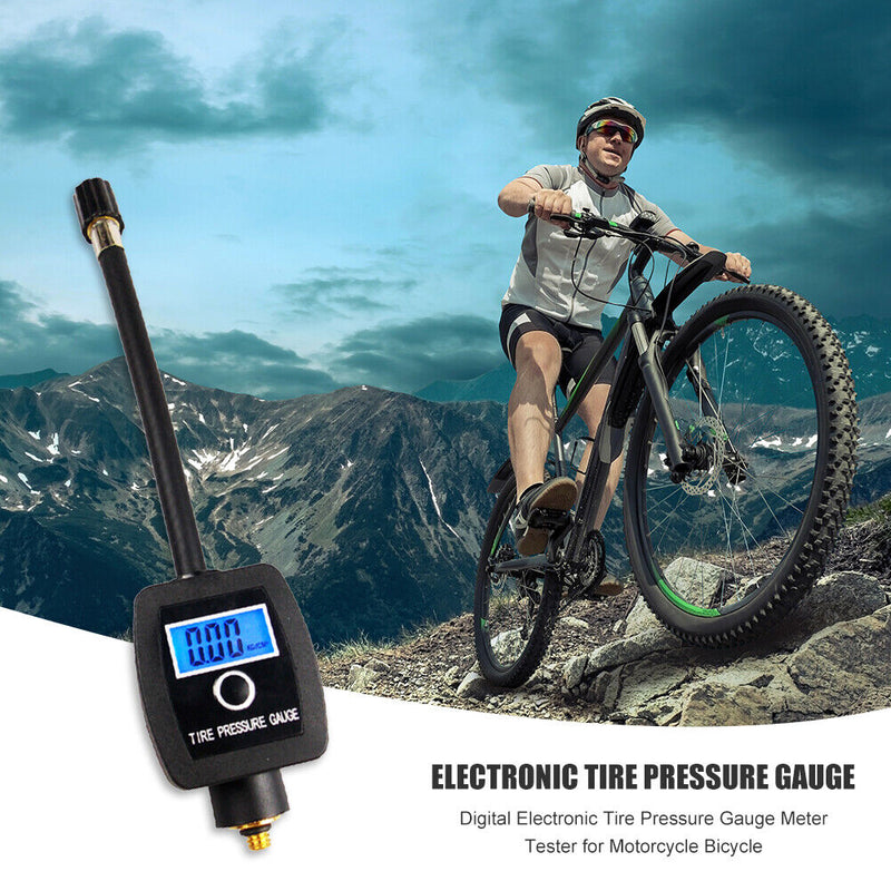 Digital Electronic Tire Pressure Gauge Meter Tester for Motorcycle Bicycle Newly