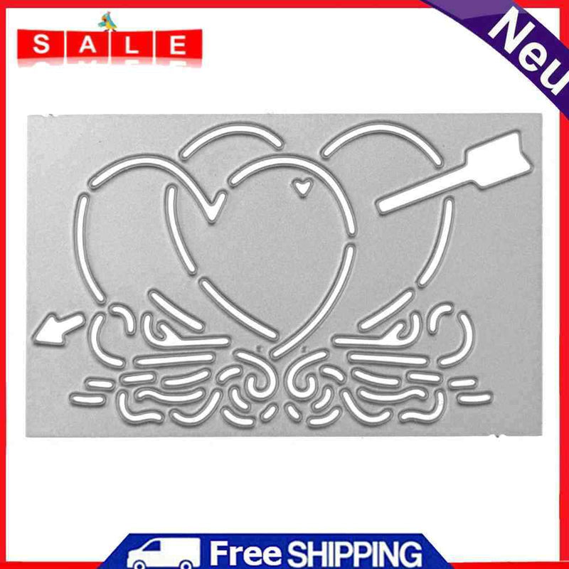 Arrow Heart DIY Craft Punching Molds Stencils Scrapbook Embossing Album Card by
