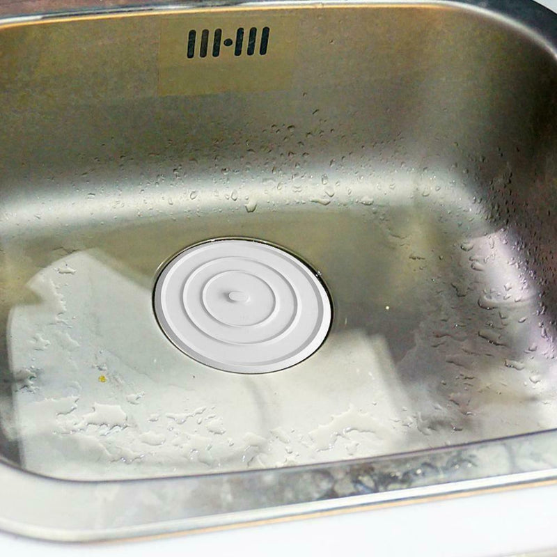 Silicone Bath Stopper Leakage-Proof Drain Cover Sink Hair Bathtub Stopper P5F6