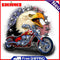 5D DIY Diamond Painting Motorcycle Eagle Embroidery Full Drill Cross Stitch Kits