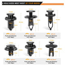 120pcs Car Door Trim Panel Clips+Screwdriver Push Rivet Retainer Replacement Kit