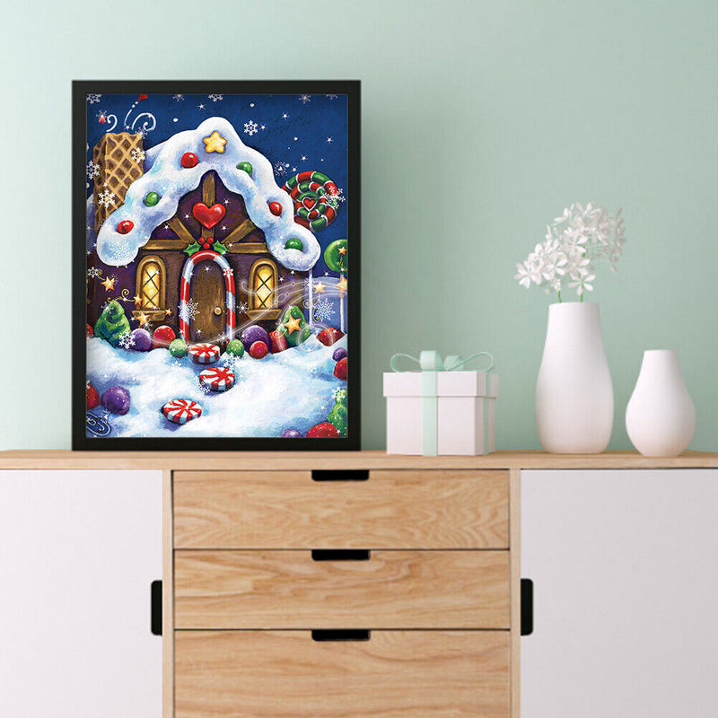 5D Diamond Painting DIY Christmas Cabin Full Drill Round