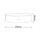 Wooden Base Night Light Crystal Ball Table Lamp Home Decor (125mm White)