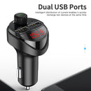Bluetooth 4.2 FM Transmitter Hands Free Car Kit MP3 Music Player USB Car Charger