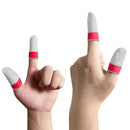 Gaming Finger Sleeve for PUBG Game Controller Glove Fingertips (White+Red) Newly