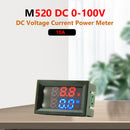 DC 100V Digital Voltmeter Dual LED Display 10A Amp Volt Tester Measurement Tools