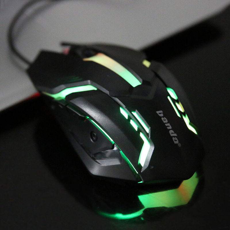 2400 DPI LED Optical 6D USB Wired Gaming Mouse Mini Game Mice For PC Laptop